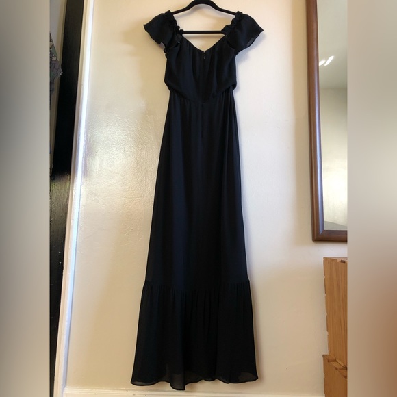 Reformation Butterfly Dress in Black - Picture 6 of 10